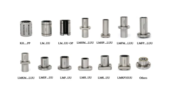 Nouvelle arrivée HXVH lm6uu lm8uu lm10uu lm12uu lm16uu lm20uu lm25uu lm30uu lm12luu 12mm pas cher système de guidage de mouvement de glissière bagues à billes manchon de douille roulement linéaire